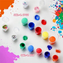 200 Strips 1200 Pots Empty Paint Strips Paint Cup Clear Plastic Storage Containers Painting Supplies(3 Ml/ 0.1 Oz)