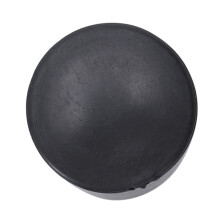 250 Stueck Schwarz Gummi PVC Flexibel Rundes Endkappe Rundes 12mm Fuss Abdeckung