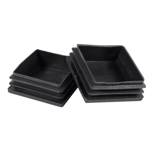 50mm x 50mm Plastic Square End Blind Plugs Cap Pipe Inserts 24Pcs 2