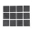 50mm x 50mm Plastic Square End Blind Plugs Cap Pipe Inserts 24Pcs 9