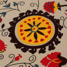 5X Vintage Square Cotton Linen Lace Sun Flower Tablecloth, Washable Tablecloth Assorted Size