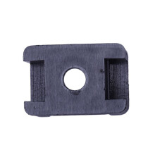 Screw Bracket Mount Saddles Bases Cable Tie Bracket 23mmx16mm 120 Units Black