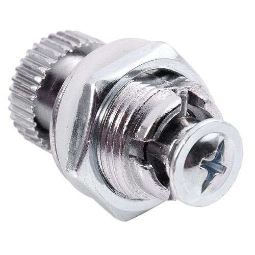 2X Lever Lock for Furniture, with Round Knob, External Thread 1.7 cm 2