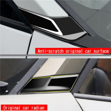 4x Car Window Trim Cover A Column Sticker Trim Modification Accessories for 2021 2022 Bright Black