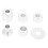 2Set Cnc Aluminum Adjustable Motorcycles Steering Stabilizer Damper Bracket Mount Kit for  Yzf R6 2006-2017 Silver 3