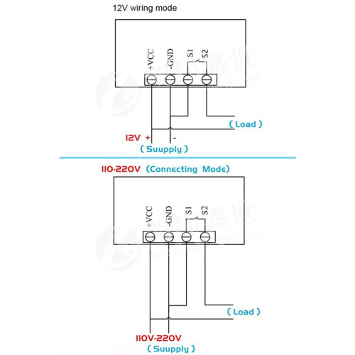 4X Digital  Delay Relay LED Display Cycle Timer Control  Adjustable Timing Relay  Delay  AC110-220V 2