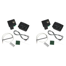 2X KLT-17A Acoustic Guitar EQ Preamp with Digital Procedding Tuner 3 Band EQ Equalizer with Tuner Guitar Pickup