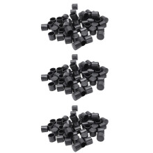 150 Pcs Black Rubber PVC Flexible Round End Cap Round 12mm Foot Cover
