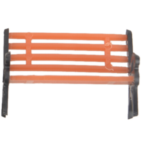10Pcs Plastic Model Park Bench Model Landscape 1:50 with Black Arm 2