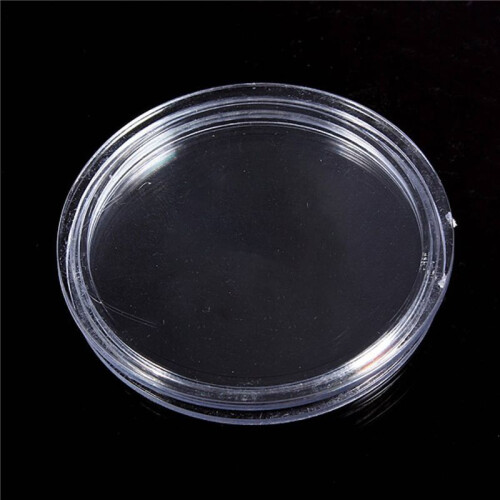30 Pcs Transparent Small Plastic Coin Box 18mm 2