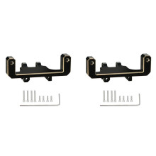 2X Mässingsservofäste Passar ES08MA II Servo för Axial SCX24 Gladiator Bronco JLU C10 1/24 RC Crawler Biluppgraderingsdelar