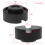 2X Black Rubber Slotted Floor Jack Pad Frame Rail Adapter for Pinch Weld Side Pad 3
