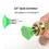 2 Set 1/4In Quick Connect Pivoting Coupler Adjustable Adapter W/5 Spray Nozzles Copper Connection 10