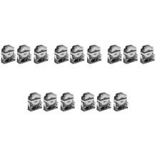 9 Peças 12mm Etiquetadora Fita Etiquetadora Preta sobre Branca para Impressora /KingJim