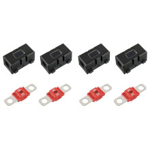 4 x ANS-H Car Fuse Holder e 2 x High Current Bolt em Midi Fusíveis 50A Amp para Carros, CaminhõEs, Veículos 50A