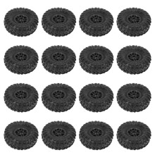 16 Pcs RC Car Tires Wheels Rims Set for MN D90 D91 RC Car Spare Parts Crawler Car Assembled Tyre for Truck Parts