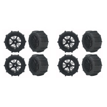 8 PeçAs 80mm Pneus de Areia de Neve Roda para 144001 124019 12428 104001 Haiboxing 16889 Sg1601