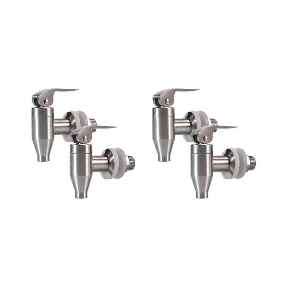 Stainless Steel Beverage Water Drink Dispenser Durable Replacement Push Style Spigot Faucet,4 Pack-image-OPC-PVXDFM9-NEW
