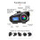 2X Q58-Max Motorcycle Helmet Intercom  Headset MP3 Music Sharing 2 People 500M Intercom(Hard Wire) 10
