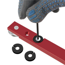 4X Woodworking T-Track Slider Limitable Miter Bar Rail Slider Table Saw Gauge Rod Woodworking T-Track Slider Red