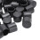 100 Pcs Black Rubber PVC Flexible Round End Cap Round 12mm Foot Cover 2