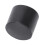 100 Pcs Black Rubber PVC Flexible Round End Cap Round 12mm Foot Cover 8