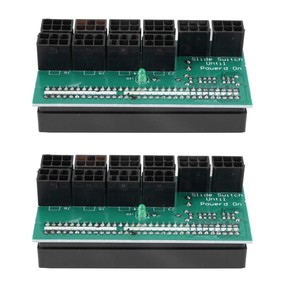 Photos - PSU Jojomino 2X Breakout Board 1600W for Ethereum ETH ZEC Mining Server Power Supply Adapter GPU  10X6Pin Hub for BTC Mining 
