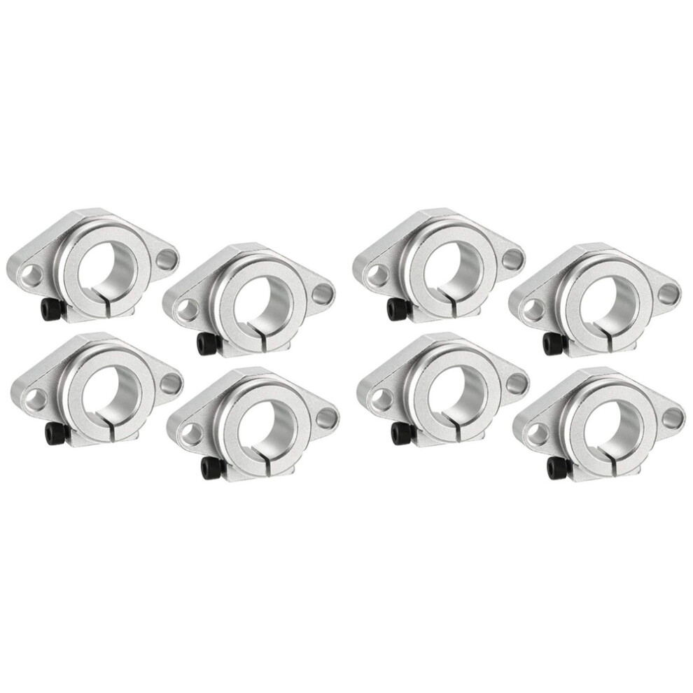 Linear Motion Rail Clamping Rod Rail Guide Support For 20Mm Diameter Shaft,Aluminum(8Pcs Shf20) 6032687739946