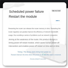 6X 24 Hour Auto Reboot Router Routing Timer Reset Tool Power Timing Fiber Modem Router Power Manager Black