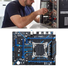 2X HUANANZHI Placa Base X99-QD4 Compatible con Procesador LGA2011-3 Compatible con Memoria DDR4 de 4 Canales 2400/2133/1866MHz