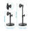 2X Suporte de Microfone de Mesa, com Clipe de Microfone, Suporte de Telefone Celular, Adaptador de Metal Macho de 5/8 Polegadas para FêMea de 3/8 9