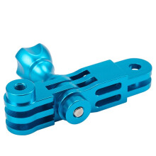 3X CNC Aluminium Alloy Three-Way Pivot Arm Mount Adapter for Hero 1 2 3 3+ 4 5 Session/Compatible with Yi/SJ