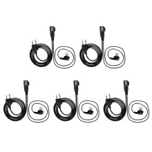 5X Microfono Auricular del Tubo del Sonido del Aire para Midland Walkie Talkie GXT G6 G7 G8 G9 75-810 GXT650 LXT80 Auricular Inalambrico