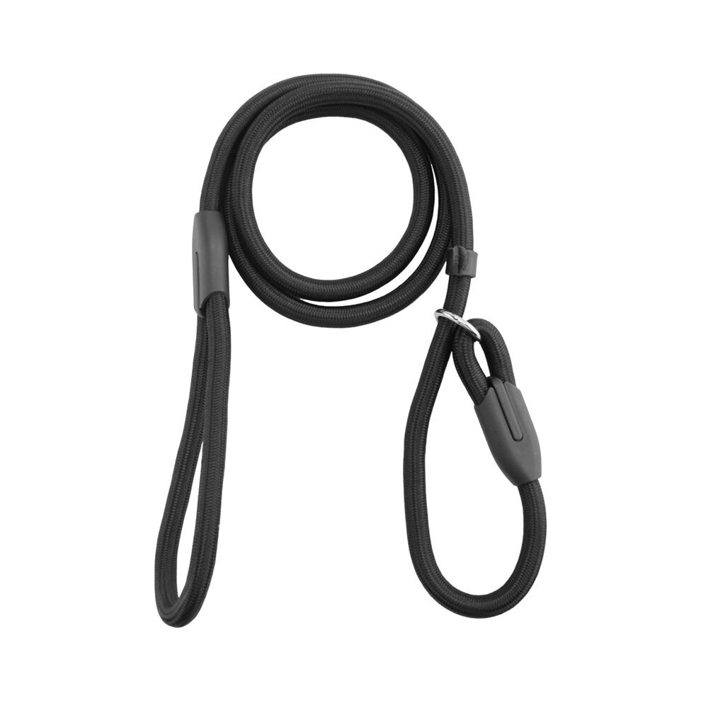 3X Sturdy Pet Collar Rope Nylon Dog Slip Training Walking Lead With P Chain 1Cm Black 6032000432615