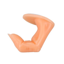 3X Mannequin met Valse Vingers voor Training Acrylgel Glasvezel Nail Art-Oranje.