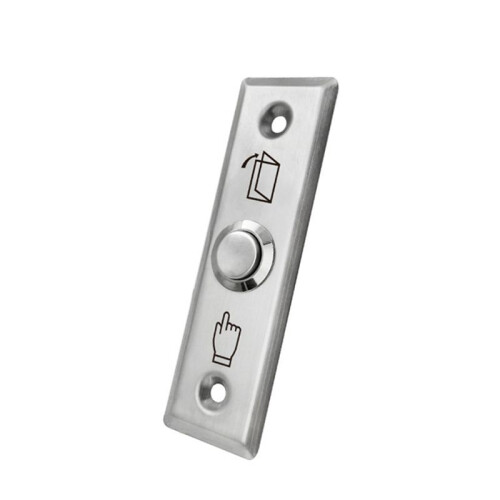 2X Stainless Steel Exit Button  for Lock Door Access Control System Door Push Exit Door Release Button Alloy 2