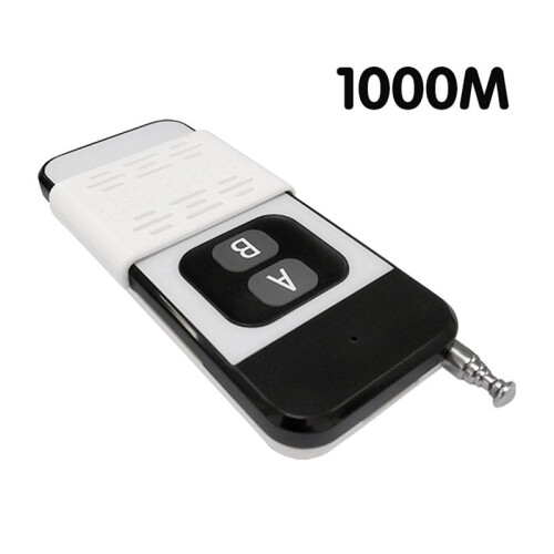 2X 433Mhz Wireless Remote Control 2 Buttons 1000M Transmitter for Light/ Gate /Garage Door/Motor Controller 1