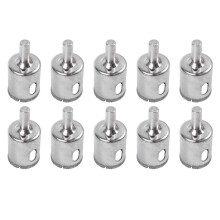 10 Pcs 25mm Glass Ceramic Tile Hole Saw Drill Bit Cutter