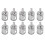 10 Pcs 25mm Glass Ceramic Tile Hole Saw Drill Bit Cutter 1