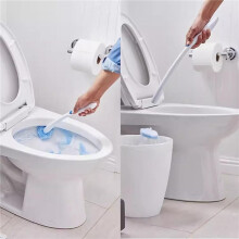 160PCS Disposable Toilet Brush Double Layer Fibre Toilet Brush Refills Cleaning Wand Refills for