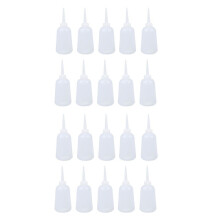20X Klaren Weissen Kunststoff-Sauce Oel Fluessigkeitsabgabe Squeeze-Flasche 300Ml