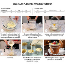 20X Pudding Moulds for Baking,  Moulds for DIY Cooking Pudding Cups Egg Tart Mold Muffin Tin Cupcake Pie Dish
