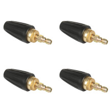 4X Universal Pressure Washer Turbo Nozzle for High Pressure Outlet Fitting Rotary 3.0 Orifice 1/4 Inch Quick-Connect