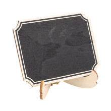 100 Pack Chalkboards with Support Easels Stand,Place Cards Small Rectangle Little Wood Blackboard