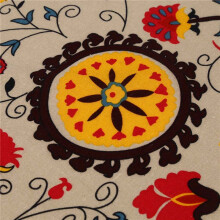 4X Vintage Square Cotton Linen Lace Sun Flower Tablecloth, Washable Tablecloth Dinner Picnic Table Cloth Assorted Size