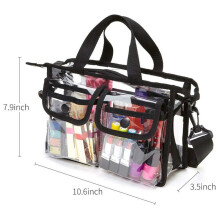 5X Borsa A Tracolla Trasparente A Tracolla, Borsa per il Lavaggio 'Organizzatore da Toeletta - Borsa Approvata Dallo Stadio