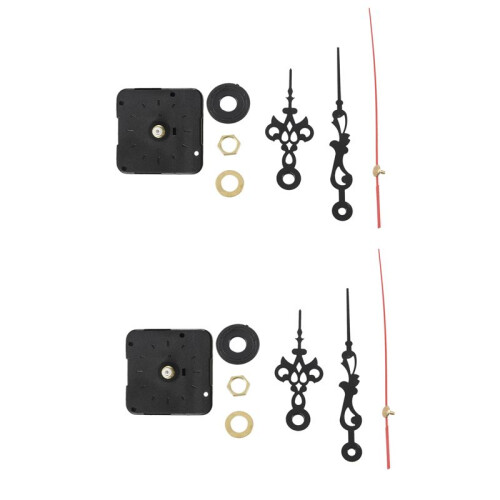 2X Quartz Clock Movement Mechanism Module Repair DIY Kit with Hands 1