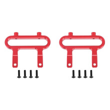 2X Aluminum Front Bumper Mount Holder Bracket for 1/10 Redcat Blackout XTE SC XBE (Pro) Upgrade Parts Accessories,Red