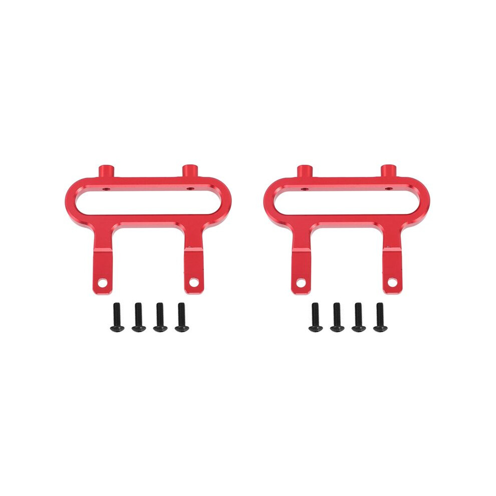 2X Aluminum Front Bumper Mount Holder Bracket For 1/10 Cat Blackout Xte Sc Xbe (Pro) Upgrade Parts Accessories, Red 4713620816857