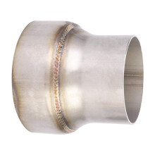 2X Rohr Leitung Abgas Reduzierer, 3 Zoll Bis 4 Zoll Turbo / Abgas Reduzierer Adapter Rohr Edelstahl Universal für PKW Auto Truck